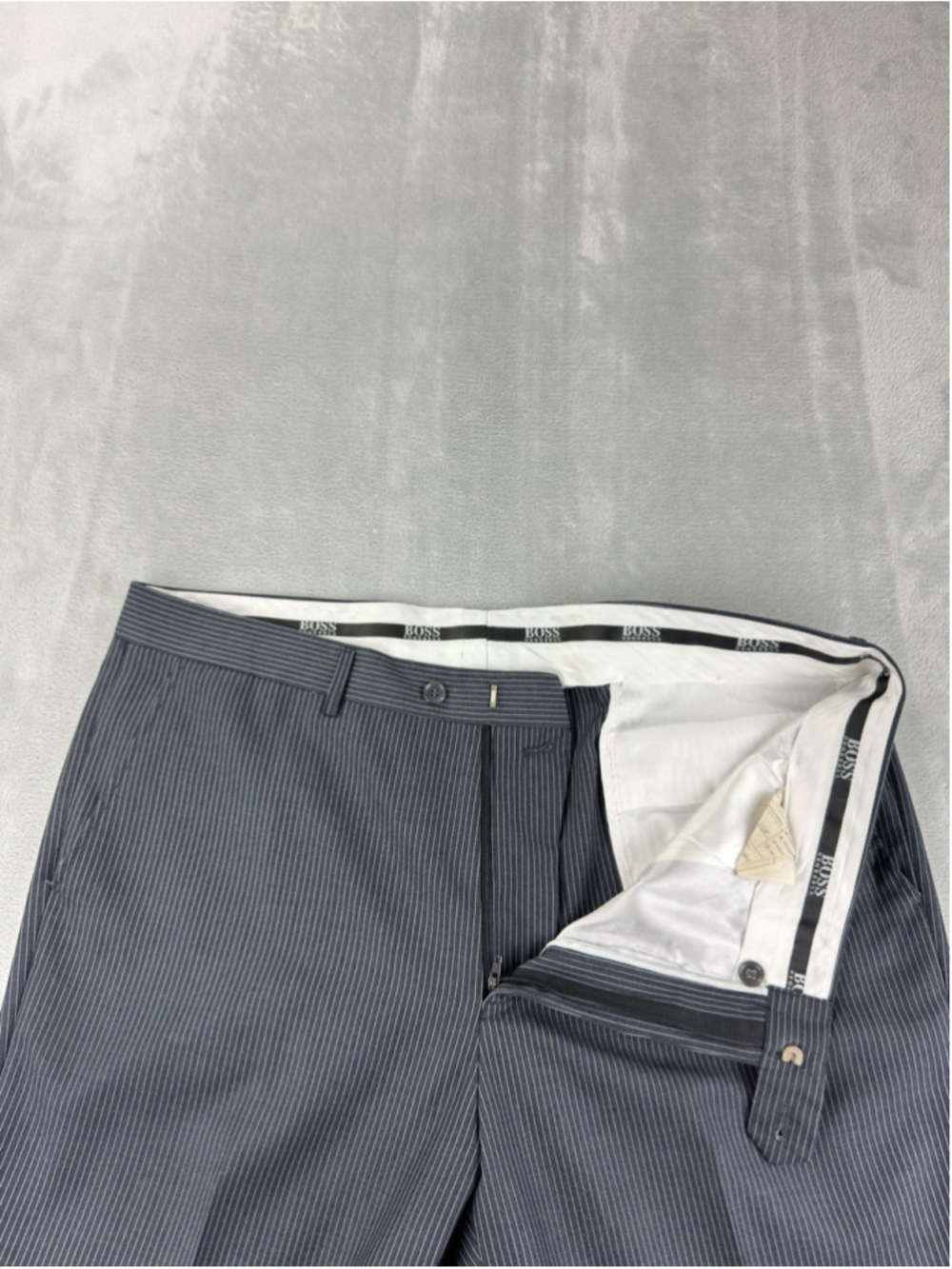 Boss Hugo Boss 2 Piece Set Pinstripe Men 85% Wool, 15% Polyester - Picture 16 of 16